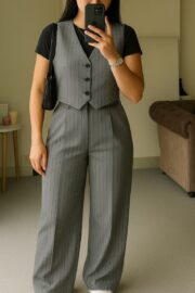 Genova Pinstripe Suit Set - Image 3