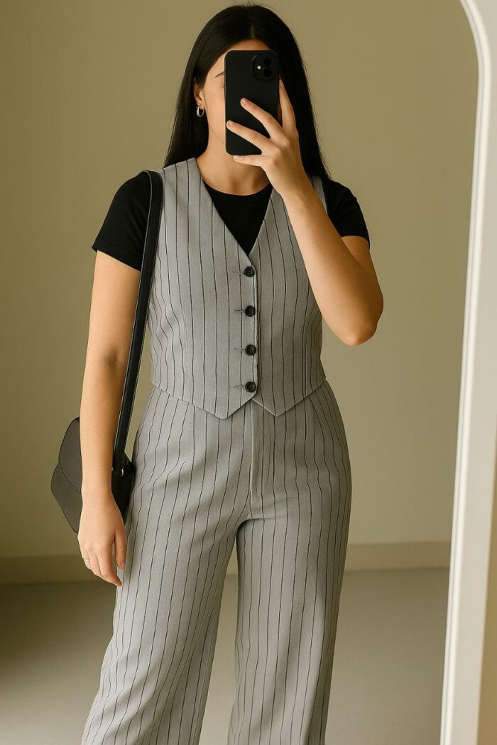 Genova Pinstripe Suit Set - Image 10